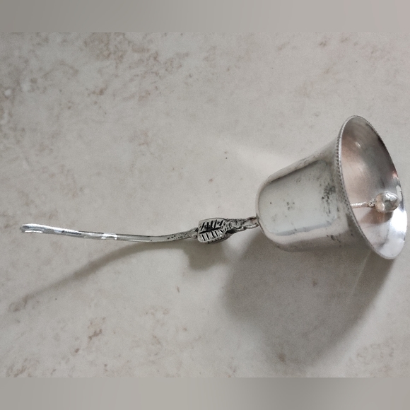 Lotus Flower Hand Bell Sterling Silver - Picture 6 of 12